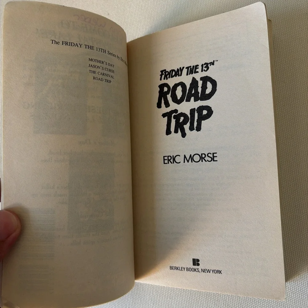 Friday The 13th Road‎ Trip Camp Crystal Lake Paperback Eric Morse 1st